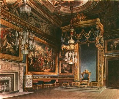 La Cámara de Audiencia del Rey, Castillo de Windsor de Pynes Royal Residences de William Henry Pyne